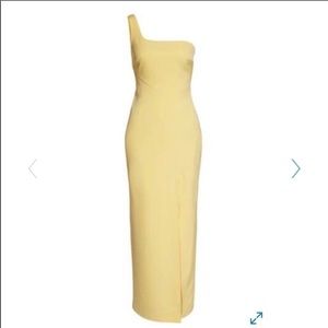 Vince camuto yellow gown